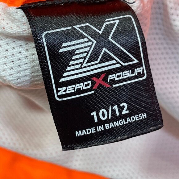 2 Pair ZeroXPosur Boy's Swim Trunks Board Short Size 10/12 Flame Neon - Picture 4 of 11